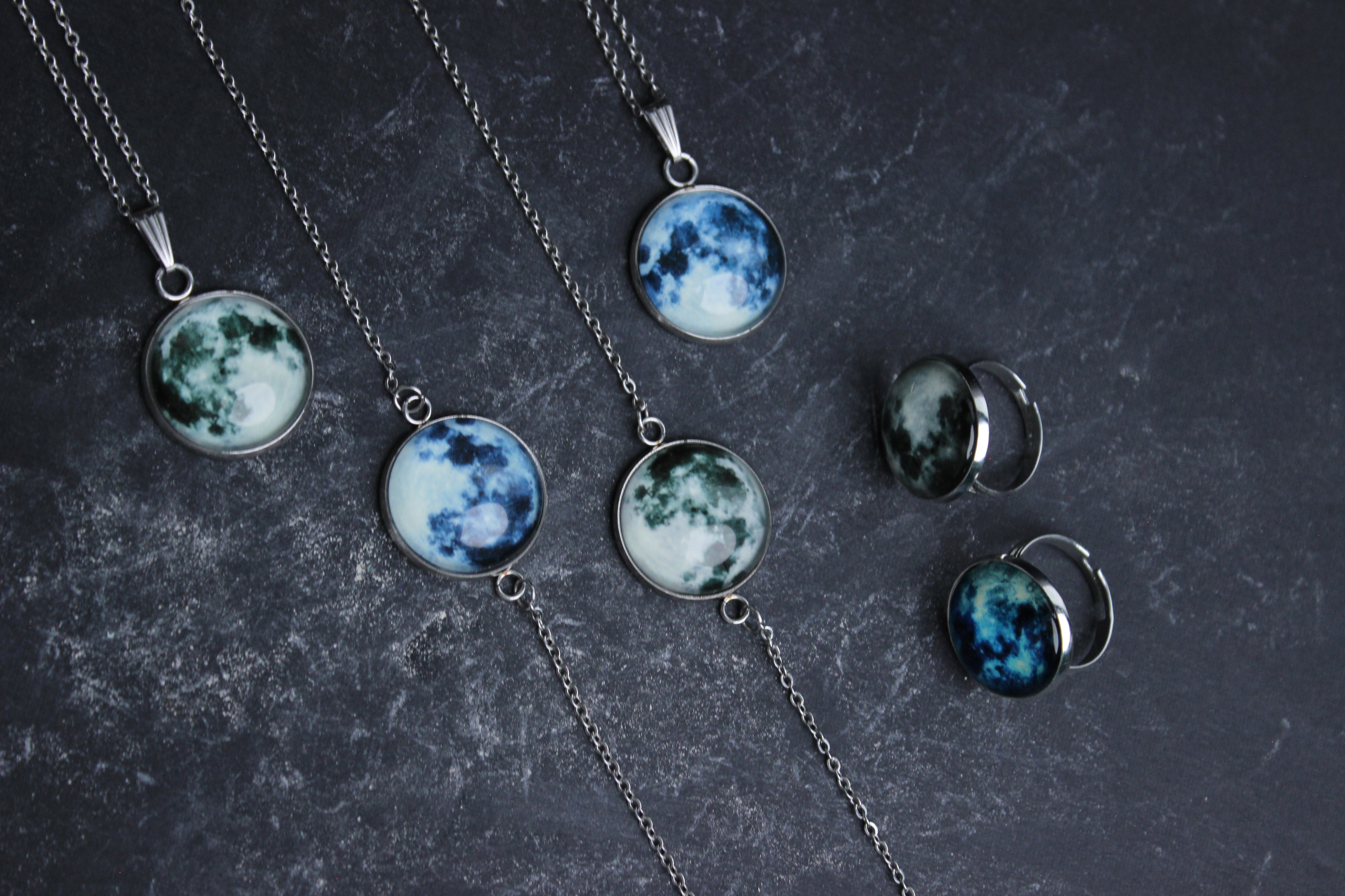 Luna Eterna – Conjunto de Joyería Cielo Nocturno