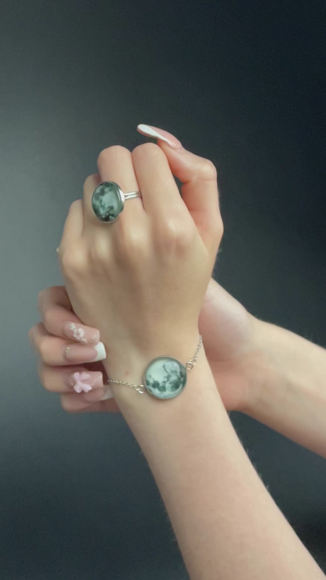 Luna Eterna – Conjunto de Joyería Cielo Nocturno