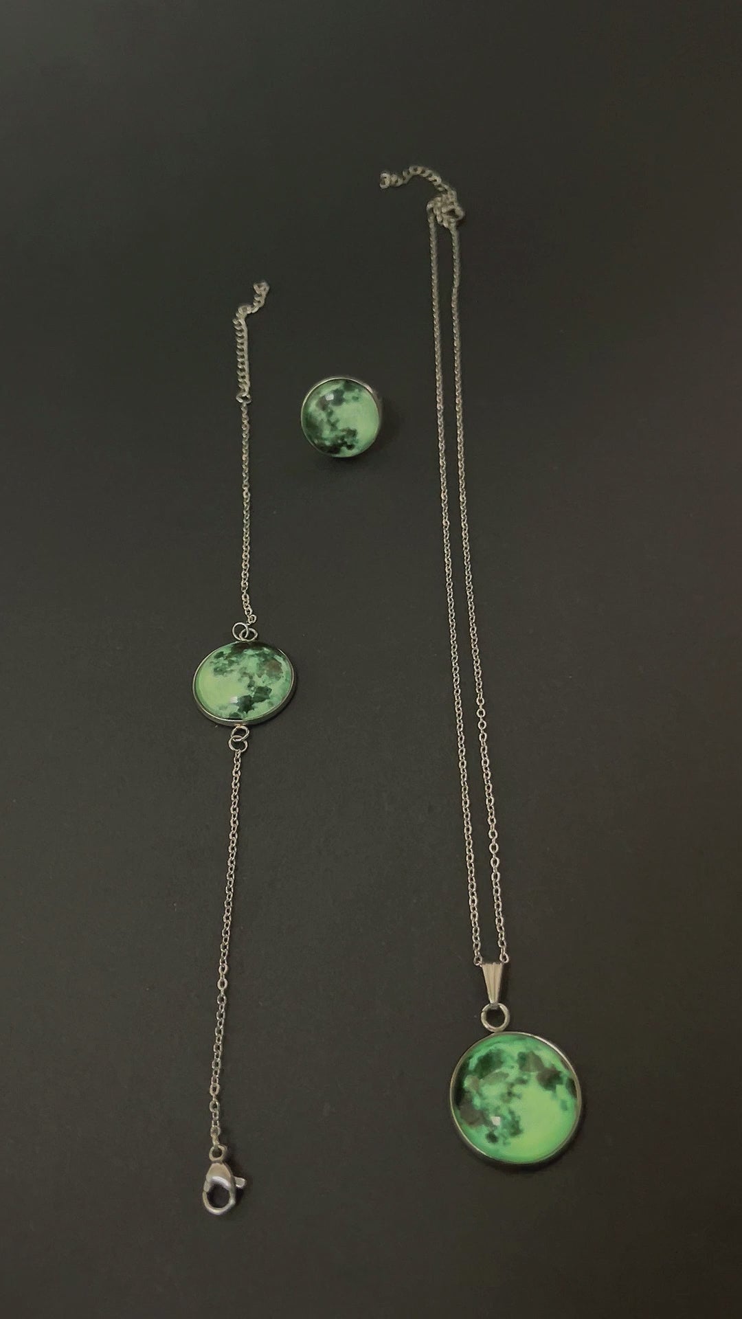 Luna Eterna – Conjunto de Joyería Cielo Nocturno